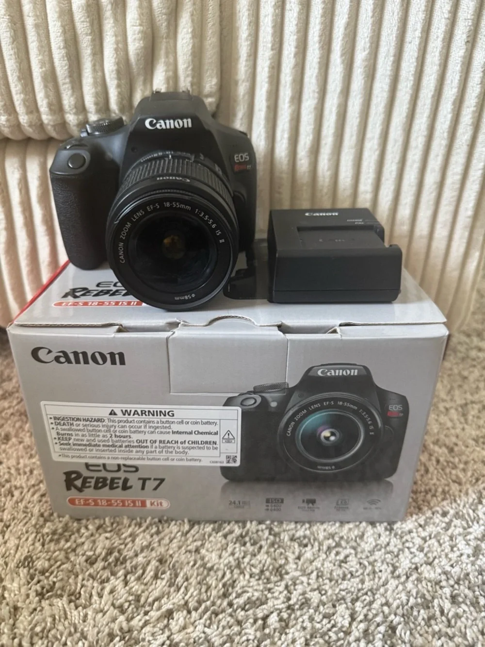 Canon EOS Rebel T7 DSLR Camera Kit in Black